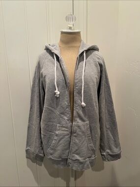 Seaton Light Gray Full-Zip Hoodie Jacket